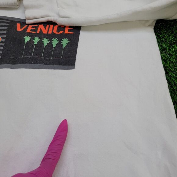 Vintage 1988 Beverly-Hills Sweatshirt Womens XL 22x23 White - Picture 8 of 15